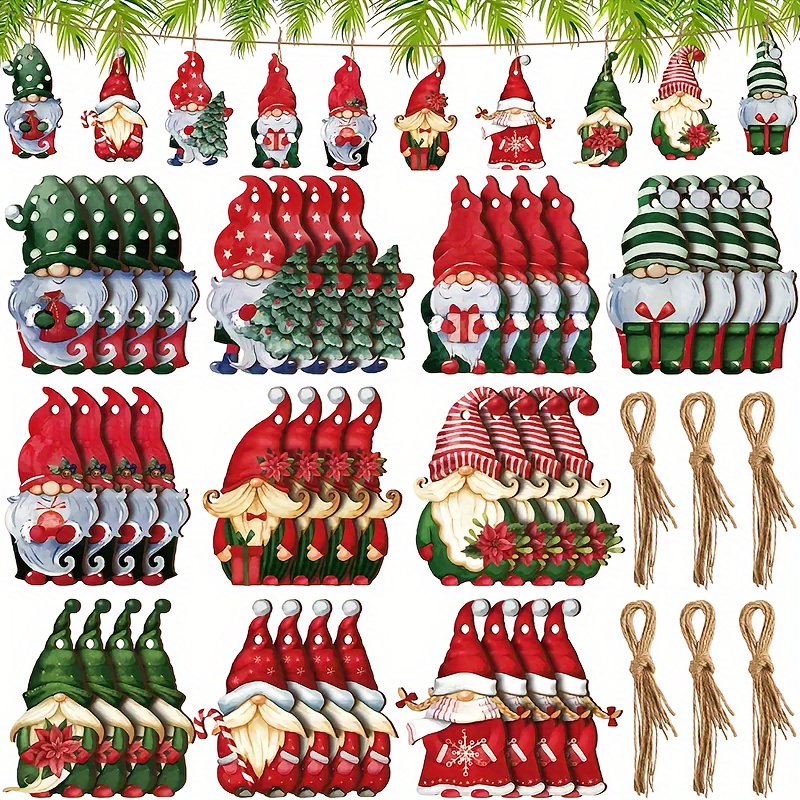 

20pcs Christmas Halloween Christmas Tree Hanging Decoration Pendants Gift Box Label Ornaments Holiday Decoration Supplies