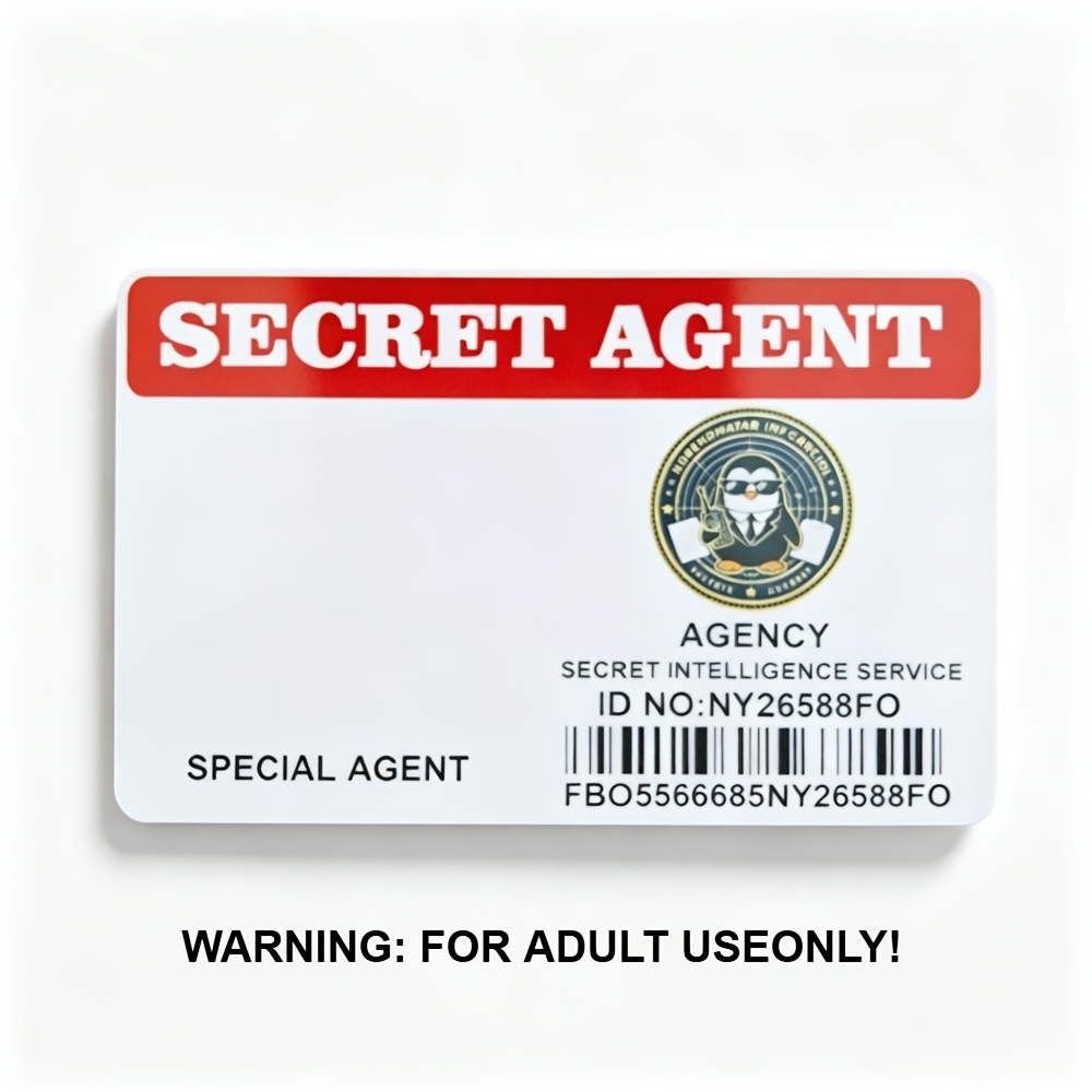 TEMU Custom Id Card Suitable For Pranks - Pvc Fake Id With Name/photo, Spy Prop For Role-play, Themed Parties, & Prank Gifts For Adults 18+