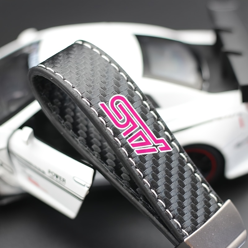 subaru sti car keychain carbon fiber texture Temu Canada