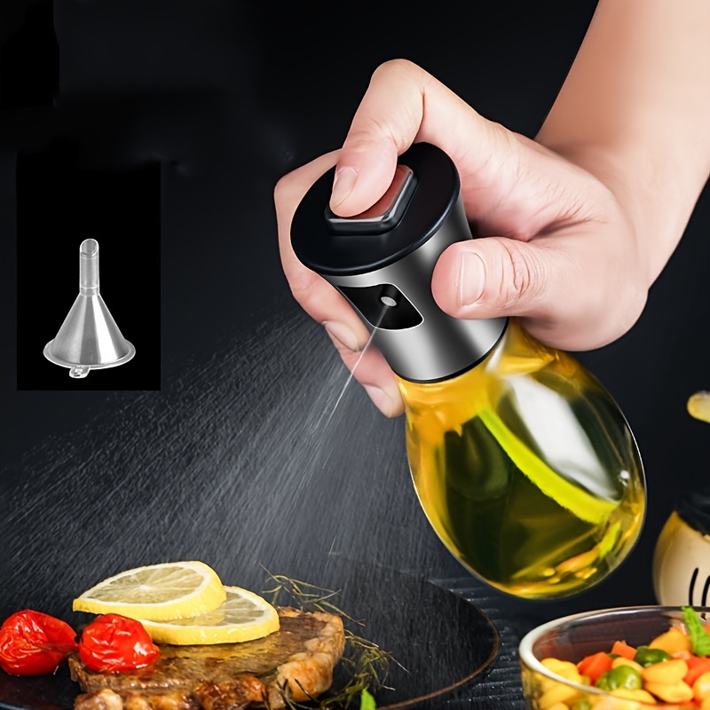 E-shop 304 Edelstahl Glas Öl Sprühflasche Glas Küche Fritteuse Haushalt Öl Sprühflasche Kochöl Kessel Sprühflasche 304 Edelstahl Öl Sprühflasche Küchen