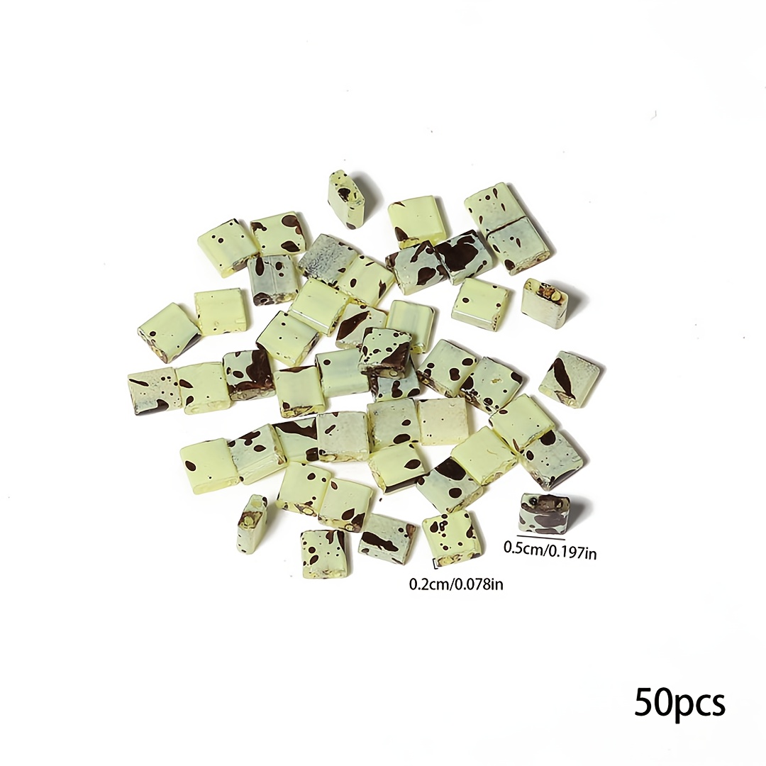 50Pcs Trendy DIY Beads 8x11mm Tibetan Silver Skull Charms Fit Br 並行輸入品 50pcs Cube Octagon Shape Colorful Acrylic Plastic 8mm 10mm 12mm