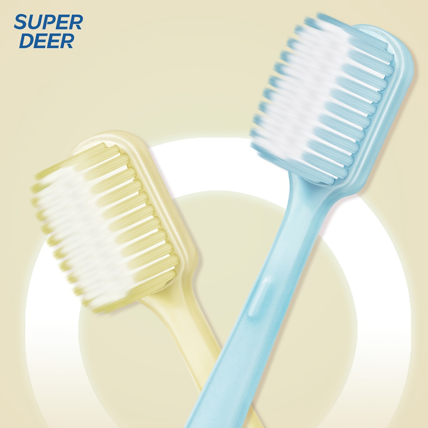 SUPERDEER Soft Bristle Wide Head Toothbrush - 3pcs Set