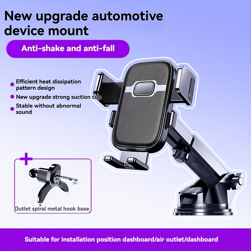 E-shop 2-in-1 Auto Handyhalterung, für freihändige Nutzung, kompatibel mit Armaturenbrett und Lüftungsschlitz