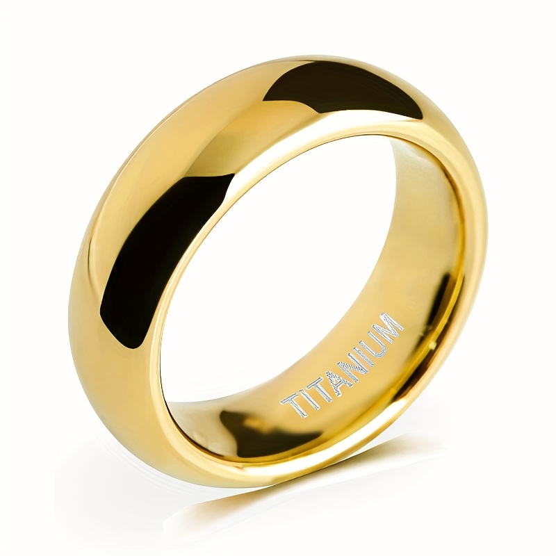 1pc Unisex Ring - Wide 6mm Band, Modern Minimalist Jewelry for Wedding, EngaSynthetic Gemstoneent, Everyday - Durable & Tarnish-Resistant - Wedding/Anniversary/Graduation Gift for Men & Women - Year-Round Elegant Jewelry, EngaSynthetic Gemstoneent