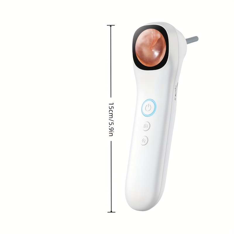 5-in-1 Ear Canal Detector with Screen & In-Ear Camera - 3-in-1 Ear, Nose, Throat/Skin Detector with 18 Interchangeable Protective Covers, Usb Rechargeable For Adults & Pets, Pet Ear Care, Ergonomic Design - Image 3