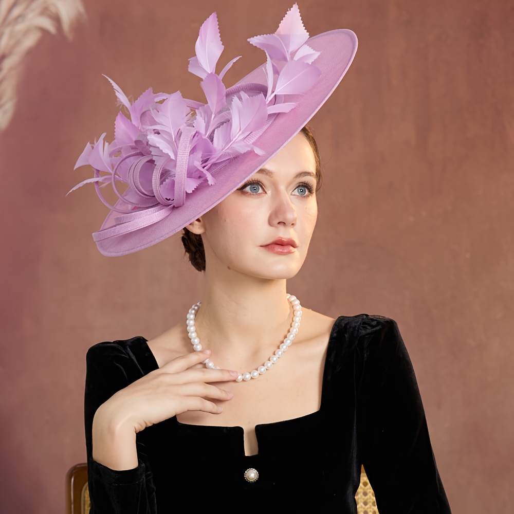 elegant fascinator hats women headwear tea party hat derby  display picture 3