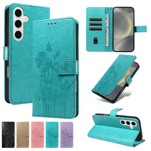 phone case flip cover wallet case for samsung a56 a55 a54 a53 a52 a36 a17 a16 a15 simple card slot synthetic leather phone case