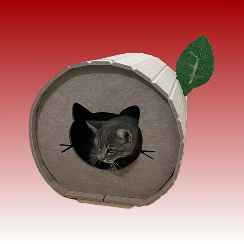 cozy velvet felt   cat bed durable   cat house for indoor cats warm cool ideal for multiple cats cat bed   assembled cat house cat furniture Product details 1