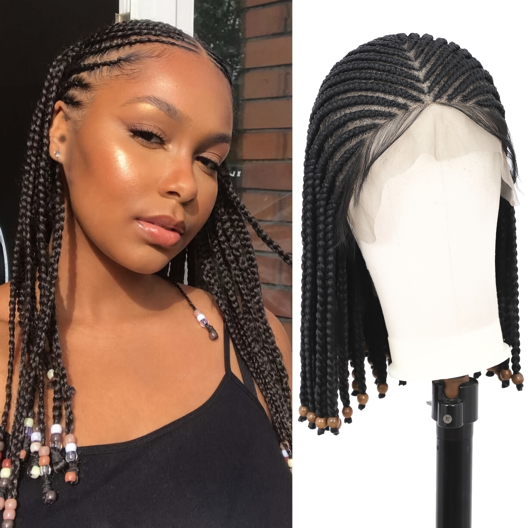Knotless Braids With No Parts  HD Knotless Braid Wigs For Black