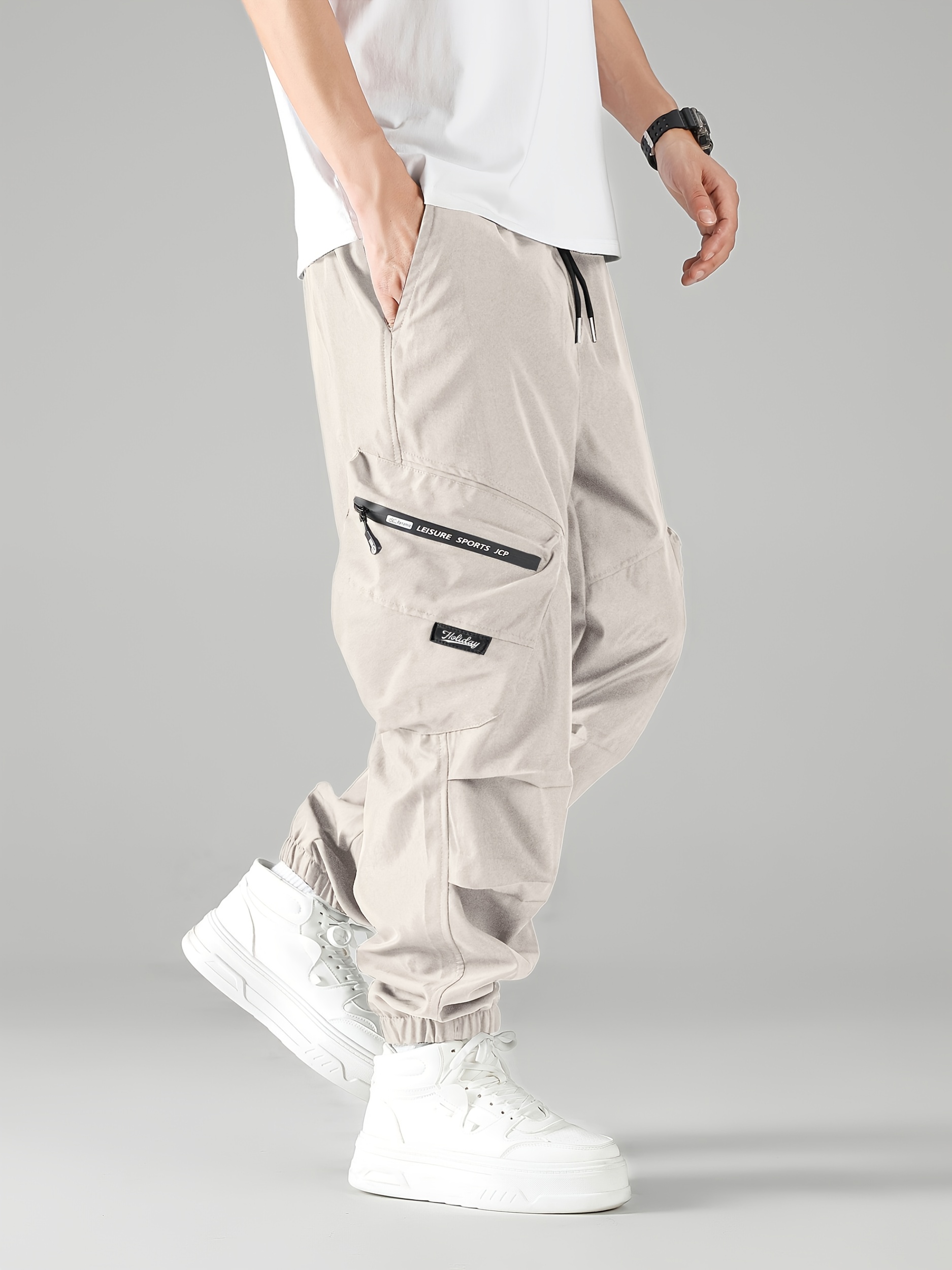 trendy retro street motorcycle pants cargo pants elastic - Temu Ghana