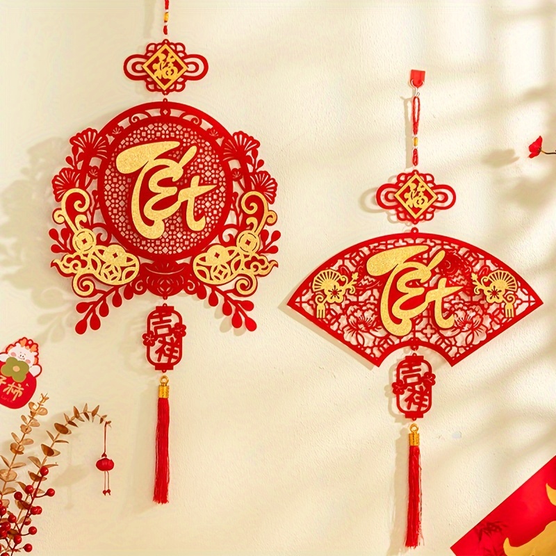 

2025 Nouveau Vietnam Fu Décoratif Pendentif Tissu Avion Fournitures du Fête du An An les Fournitures de Décoration de de Séjour Nœud Chinois Fête Pendentif Félicitations Ornement de