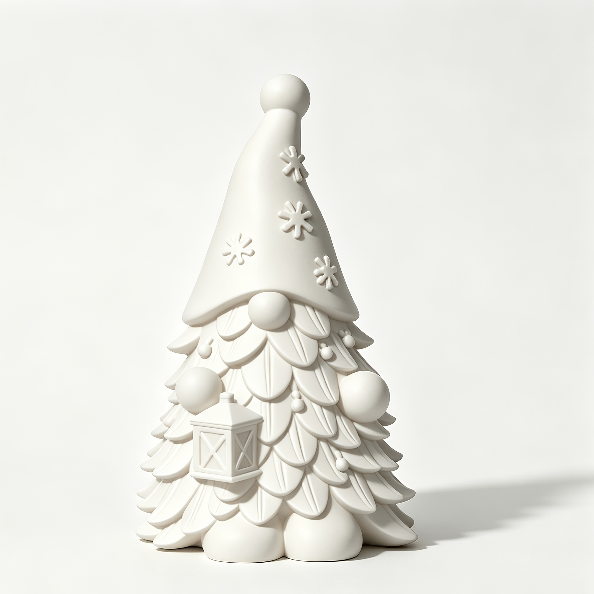 TEMU 1 pièce Statue de sapin de Noël moderne avec branches et de sapin - Décoration de table en plastique pour manteau de cheminée, étagère, bureau,