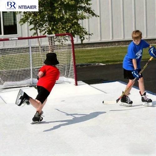 Artikelbild 10 stück synthetische eishockey trainingsfliesen - tragbare übungsbodenplatten für innen- und außenbereich, für stickhandling-übungen & light skating, ideal für rollhockey, für zuhause und den garten