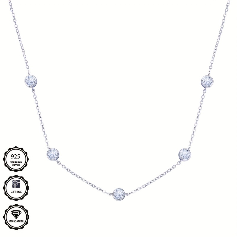 Elegant Women's Jewelry, A 925 Silver Necklace With 18k Golden Plating, Exquisite Silvery Accessory For Daily Wear, High-quality Jewelry, The Gift For Her, With A Box.