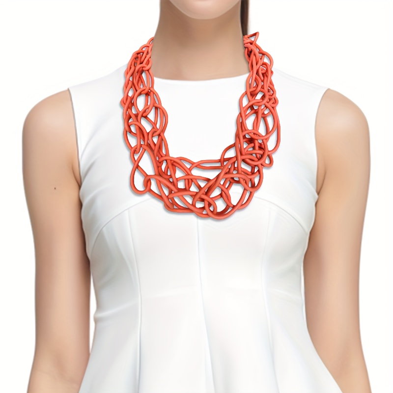Collana alla moda bohémien, realizzata a mano in puro , design a linea originale, adatta per feste, vacanze, viaggi e come regalo