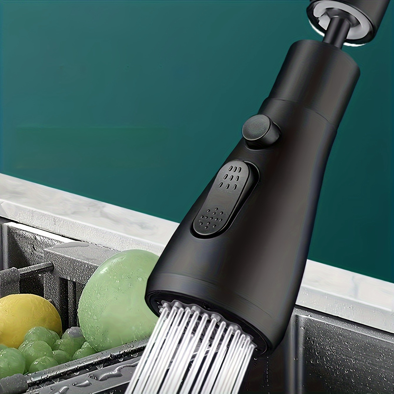Image of 23-style Black Faucet: Universal Kitchen Sink Faucet With Swivel Extender, Rotatable Spout, Pressurized Nozzle