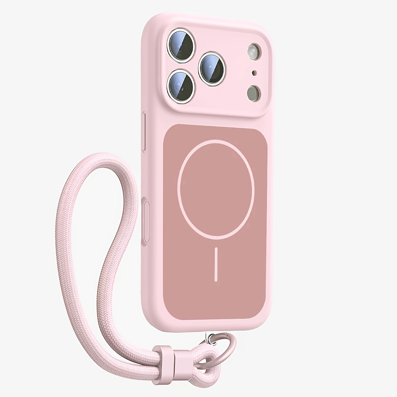 TEMU Phone Case: Cute Dopamine Candy Magnetic Phone Case With Short Rope Wristband Compatible With Iphone 18 Pro Max 17 Pro Max 17 Pro 17 16 Pro 15