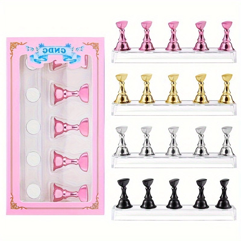 

[customer ] Magnetic Nail Art Display Stand - , Multi-functional Holder For Diy & Salon Use, Ideal For False Nails & Press-on Designs