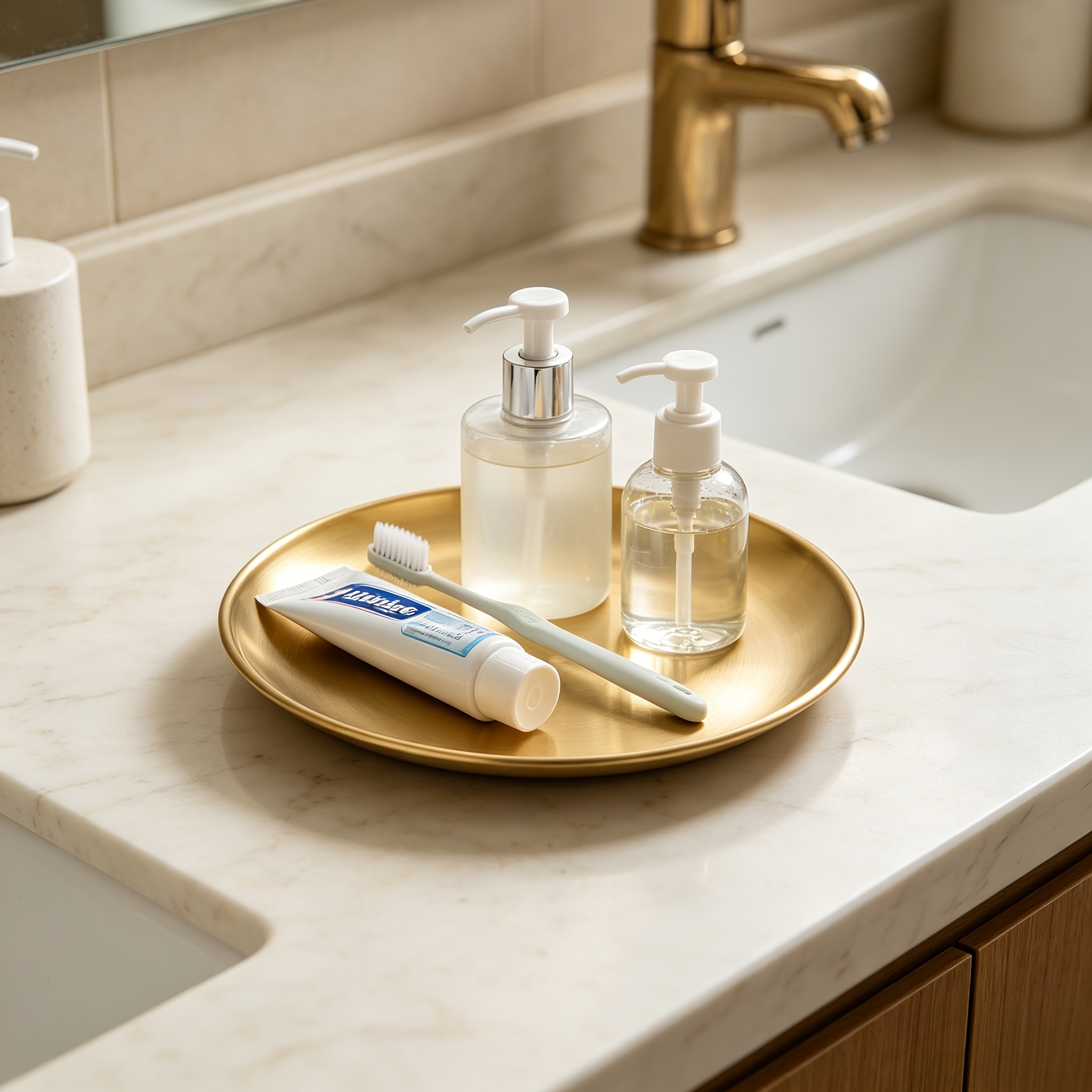 badezimmer tablett toilettenartikel