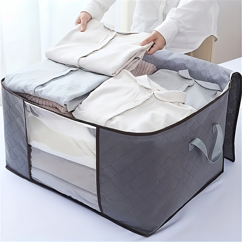 extra large foldable storage bag for blankets bedding comforters versatile organizer with zipper closure ideal for   under bed storage details 1