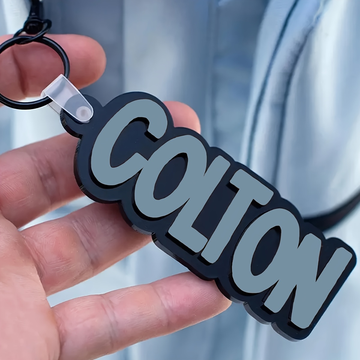 TEMU Custom 3d Printed Keychains, Personalized Acrylic Name Keychains, Custom Name Keychains, Bag Name Tags, Christmas Gift Tags, Sports Team Gifts,