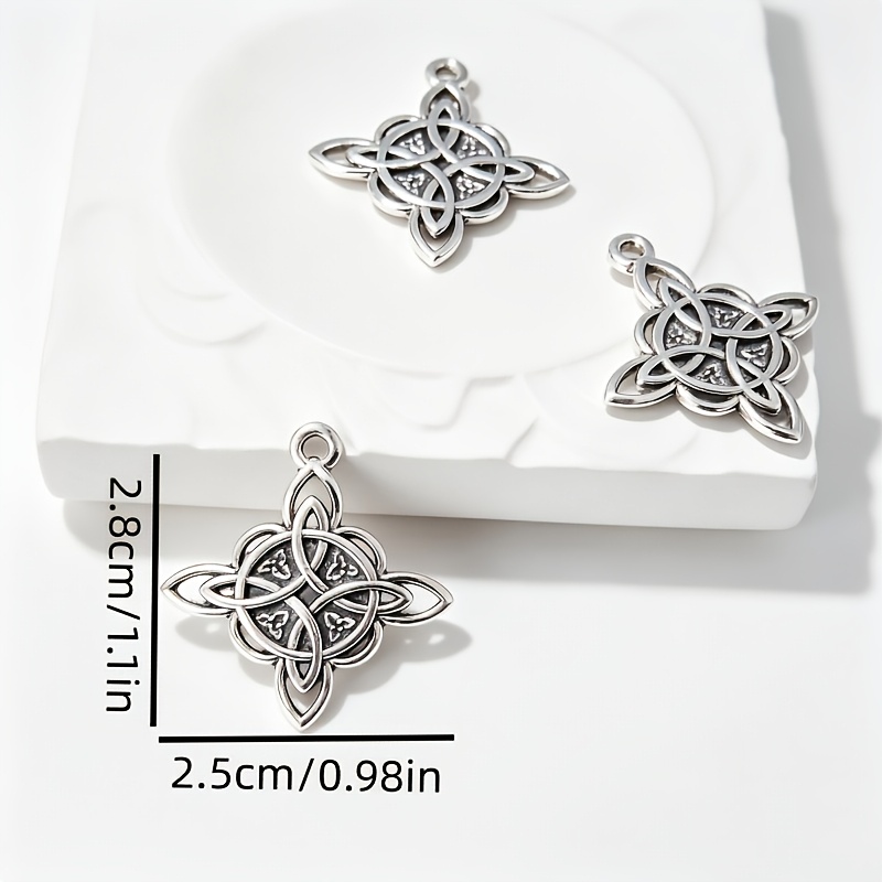 8pcs Vintage Zinc Alloy Pendant Charms for Jewellery Making