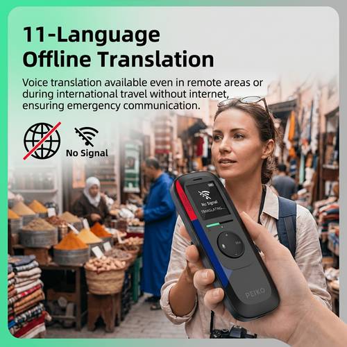 two way portable language translator device high instant translator 136 languages online app voice translation ideal for travel business and learning