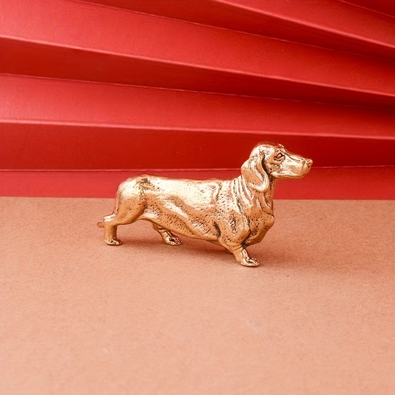 

Dog Brass Figurine - Decorative For & , Canine Tea , : Brass