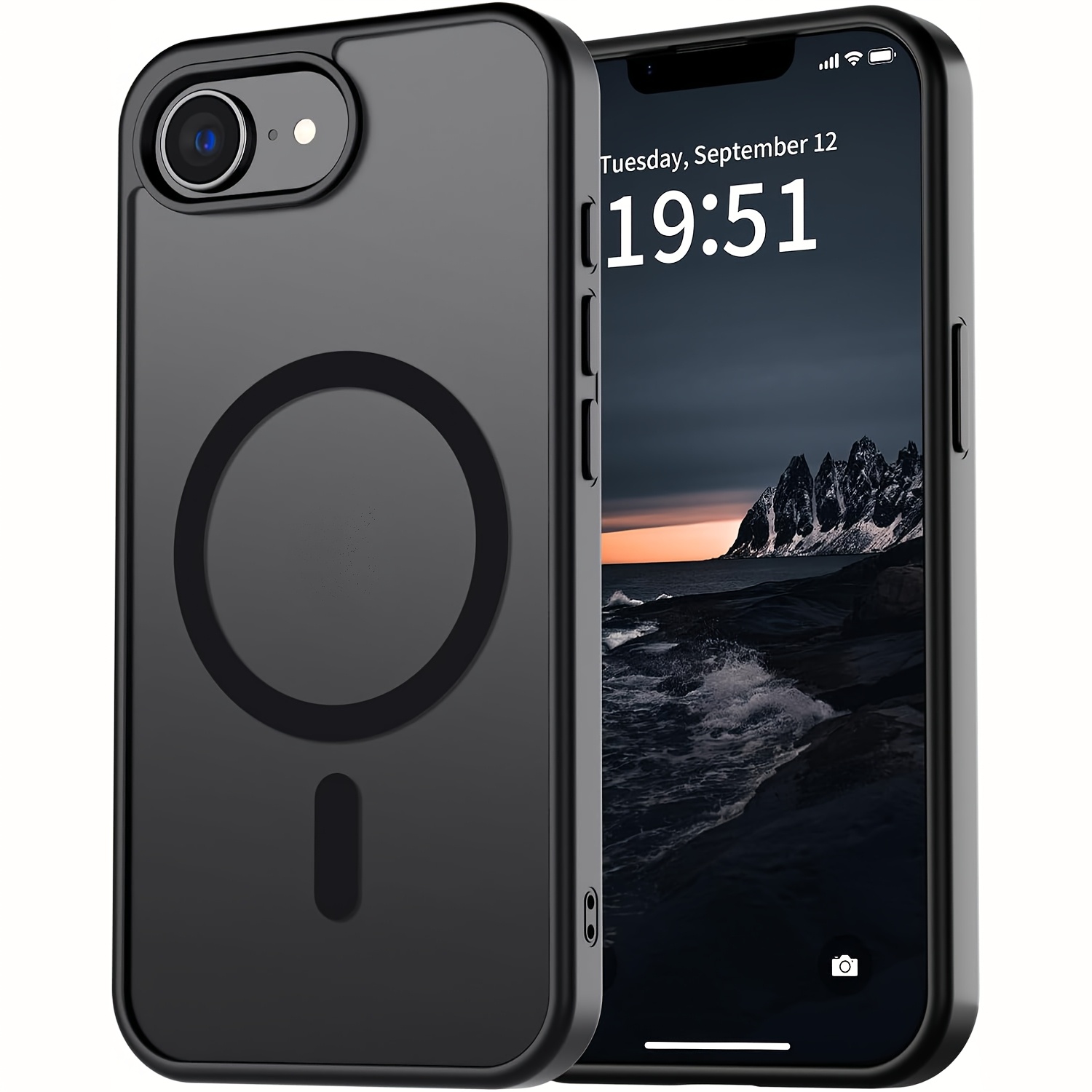 TEMU Phone Case - Premium Shock-resistant Case Designed For Iphone 17e, Featuring A Matte Translucent End And With Magnetic Wireless Charging