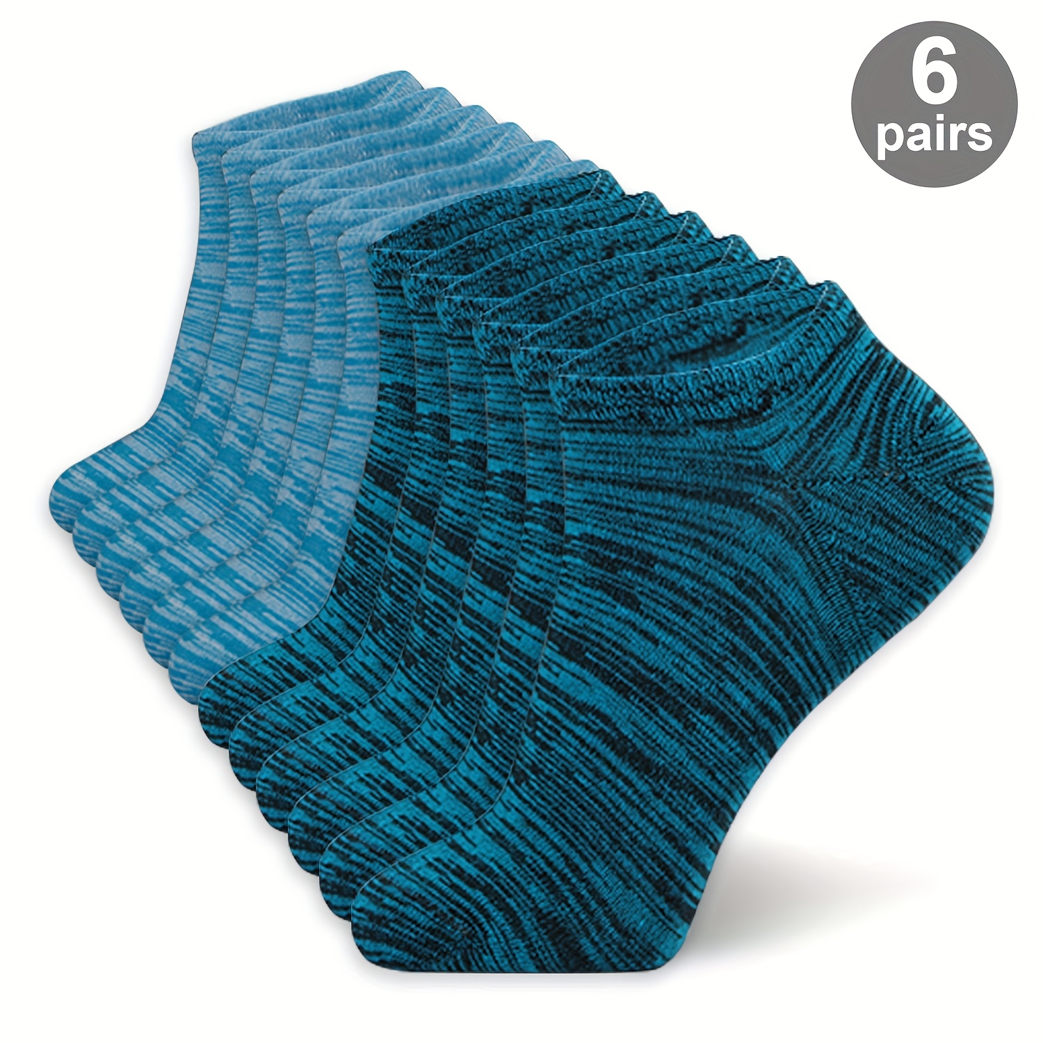 Socks - 6 Pairs | Super Breathable | Sweat-wicking & Odor-resistant |