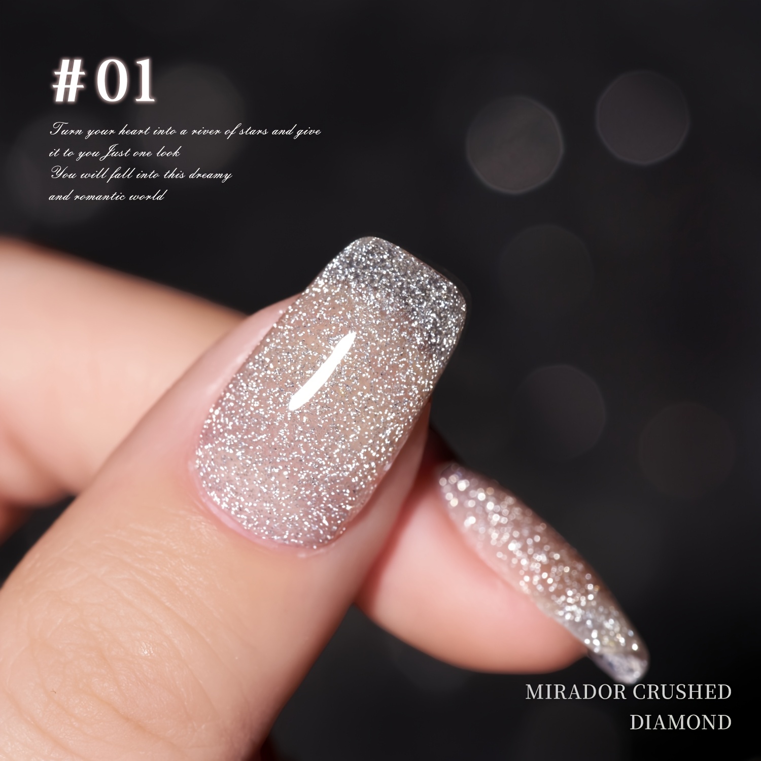 Image of 1pc 15ml Reflective Disco Sparkling Gel Gel Nail Polish With The Holographic Glitter Sparkling Gel Collection Gel Nail Polish Perfect For Manicure Diy