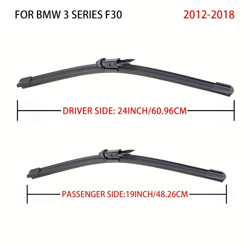 TEMU Car Wiper Blades For F30 F31 F34 2012-2019 Windshield Windscreen Front Window Blades 24