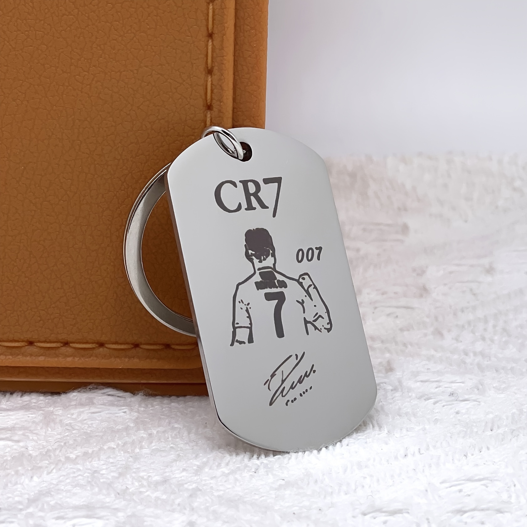 

Cr7 Fan Stainless Steel Keychain - , , Colleagues & | Lettering