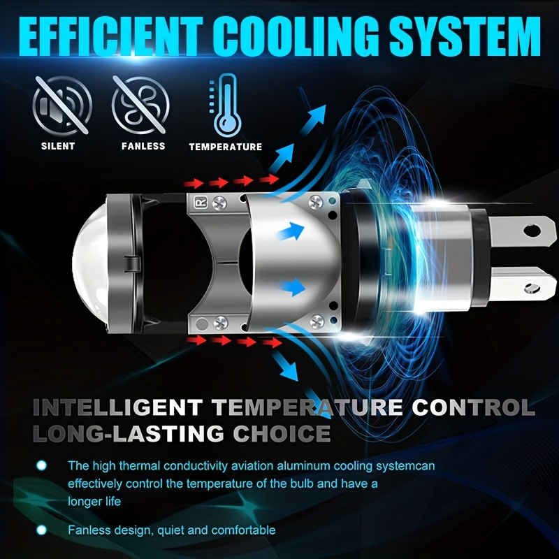 1pc LED Motorcycle Headlight Color H4/HB2/9003 with White Angel Eyes High  Beam/Low Beam Motorcycle Bulb, Suitable for Mode, Motorcycle Lighting, S