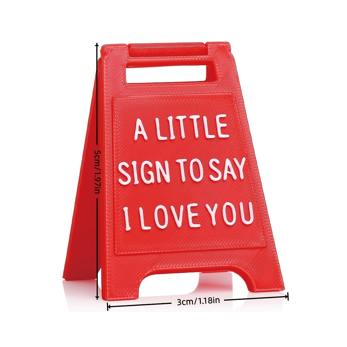 3D-Printed Mini "I Love You" Sign, Hot Style Desktop Decoration