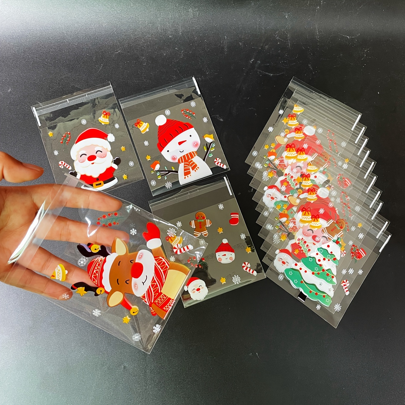 

100pcs Christmas Gift Set, Santa And , Plastic - , Packaging For Accessories