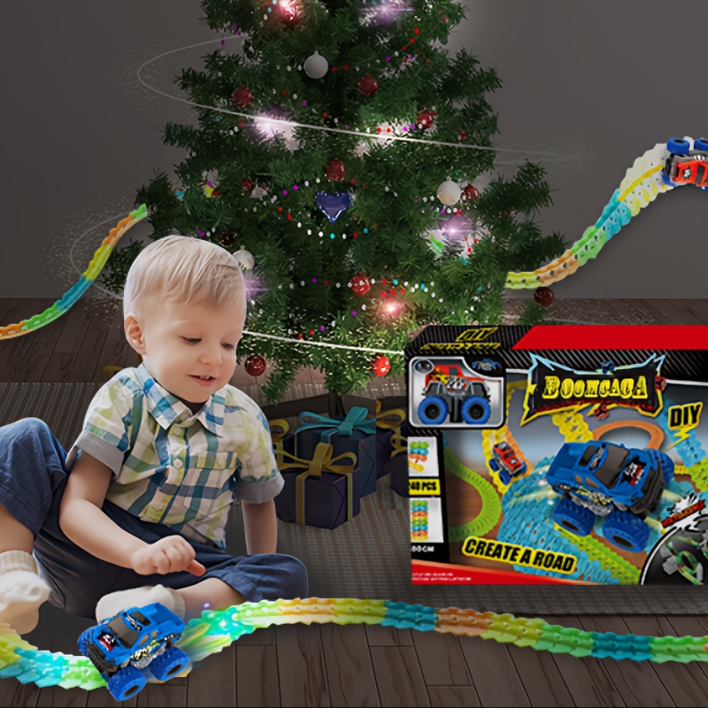 92pcs car track track toys boys kids christmas Temu