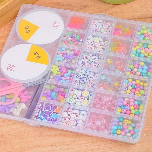 colorful plastic beads for bracelet necklace jewelry making accessories