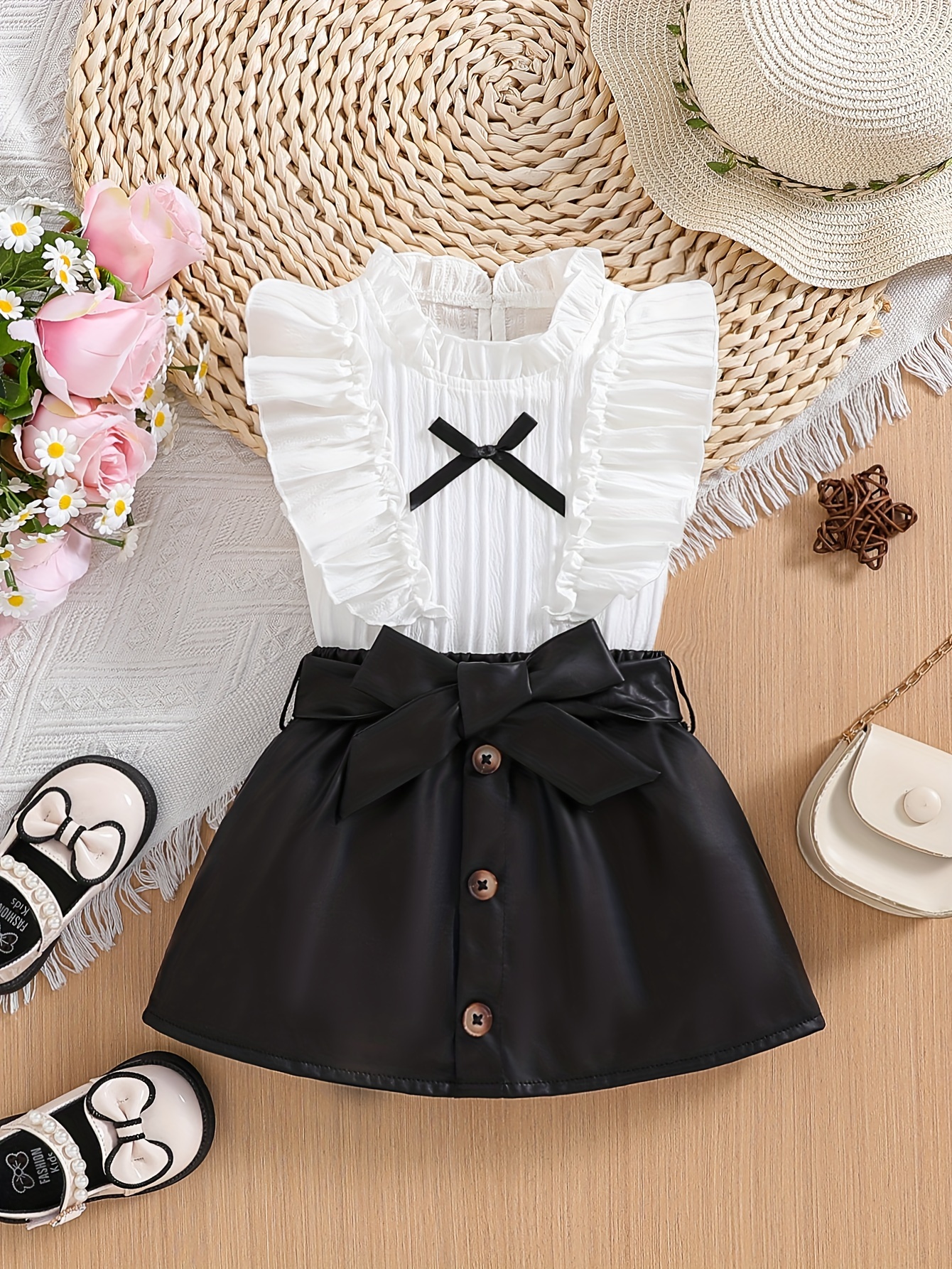 Baby girl black skirt best sale