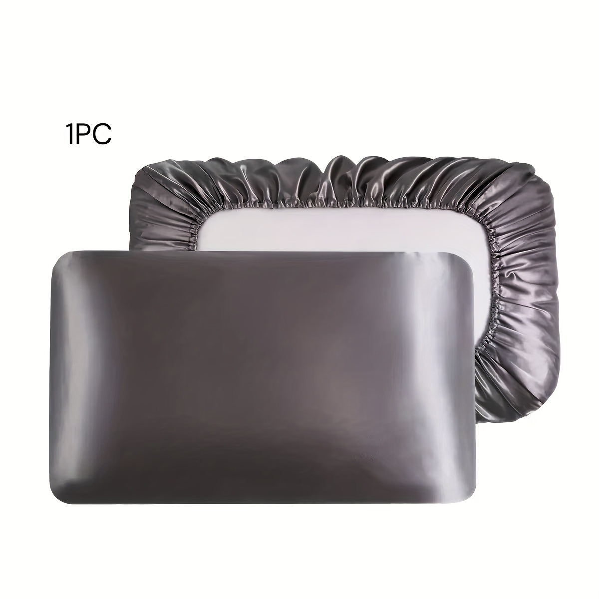 1pc Satin Pillowcase - Convenient For Home And Travel, Portable And Easy - Fits Pillow Types - Good For Hair And Skin