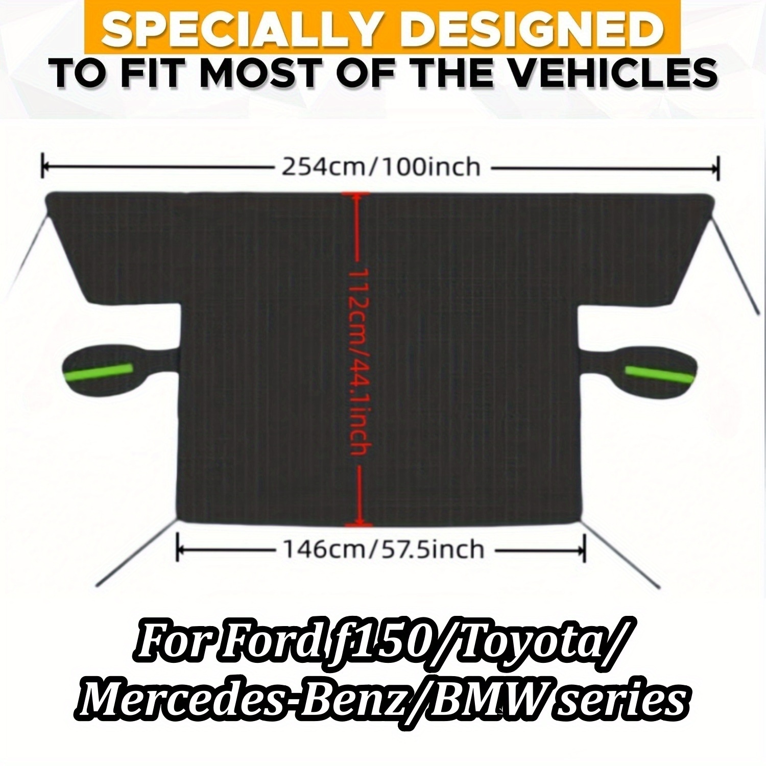 TEMU Compatible With For Ford F150, For , For Mercedes-benz, And For Series Vehicles, This 2025 Model Features A 3-in-1 That Protects Against Snow, Sun, And Fallen Leaves