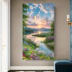1pc adult landscape diamond painting set diy 5d landscape diamond dot painting suitable for home wall decoration and gifts
