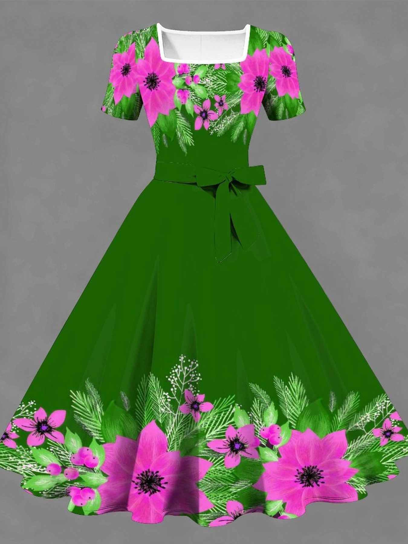 strapless open back dress Baltic Born Womens Spell Boho Midi Dress | Sage + Pink Floral main image 0