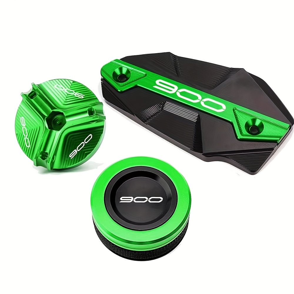 Image of For Z900 Z 900 Z 900 Rs Se 2017-2022 2023 2024 2025 Motorcycle Accessories Cnc Front Rear Brake Fluid Reservoir Cap Engine Oil Filler Cap Plug Cover