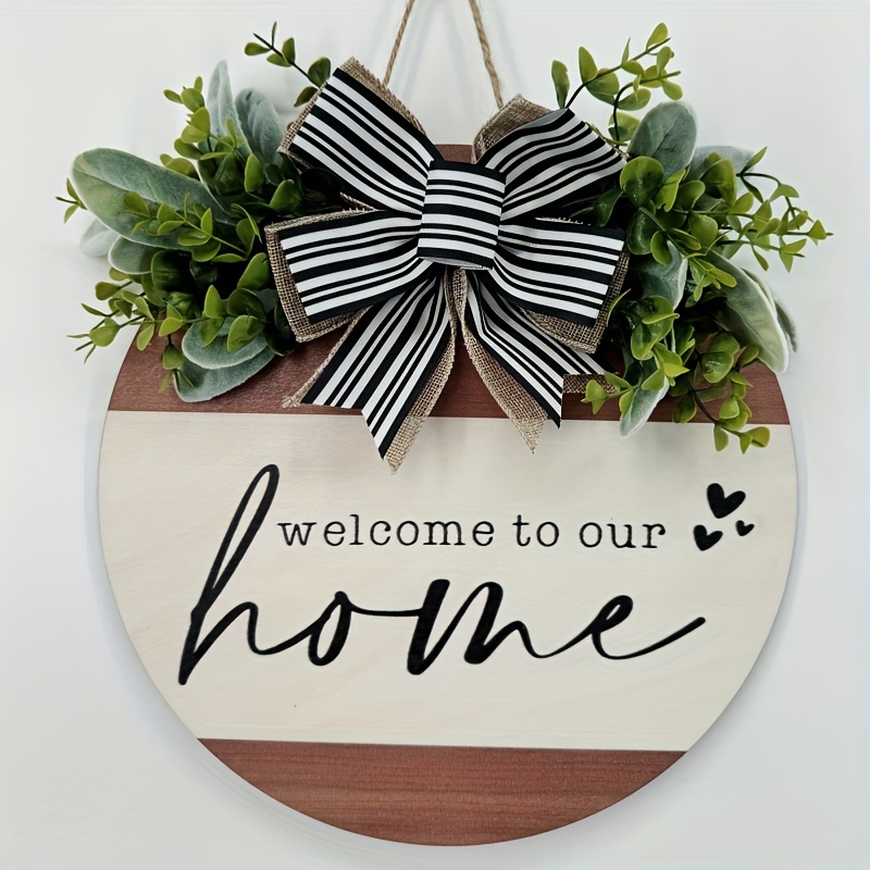 Front Door Decor, Welcome To , Front Door Wreath, Housewarming Gift