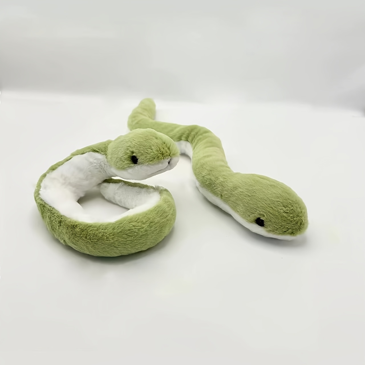 

1pc Plush Snake-shaped Pet Toy, Bite-resistant & Interactive Plaything With Adhesive Eyes - All Dog Breeds, Dog Toy