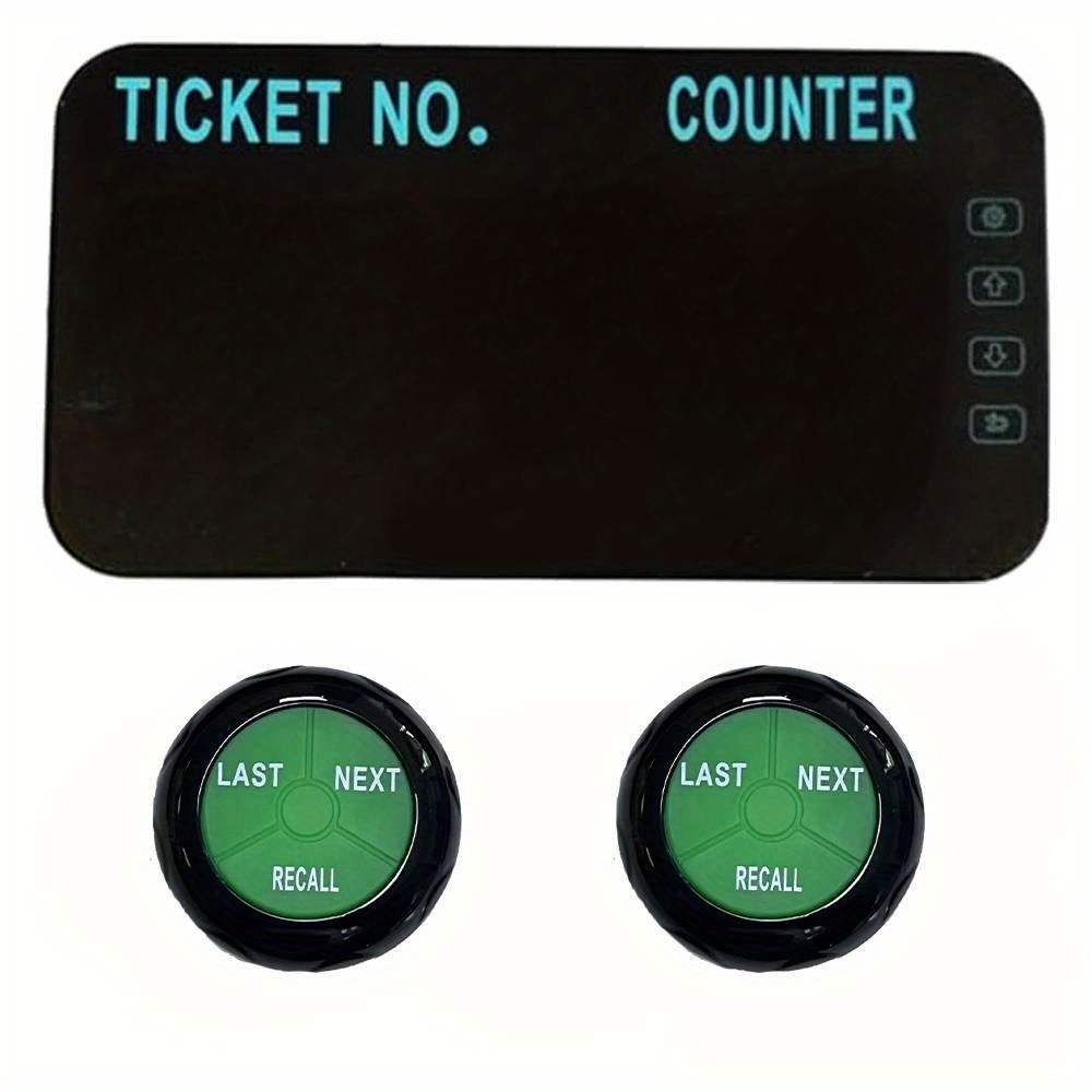 Take-a-number System Ticket Dispenser With Counter Stand And 1 Roll Queue Tape Paper 3 2000 Tickets For Queue Call System