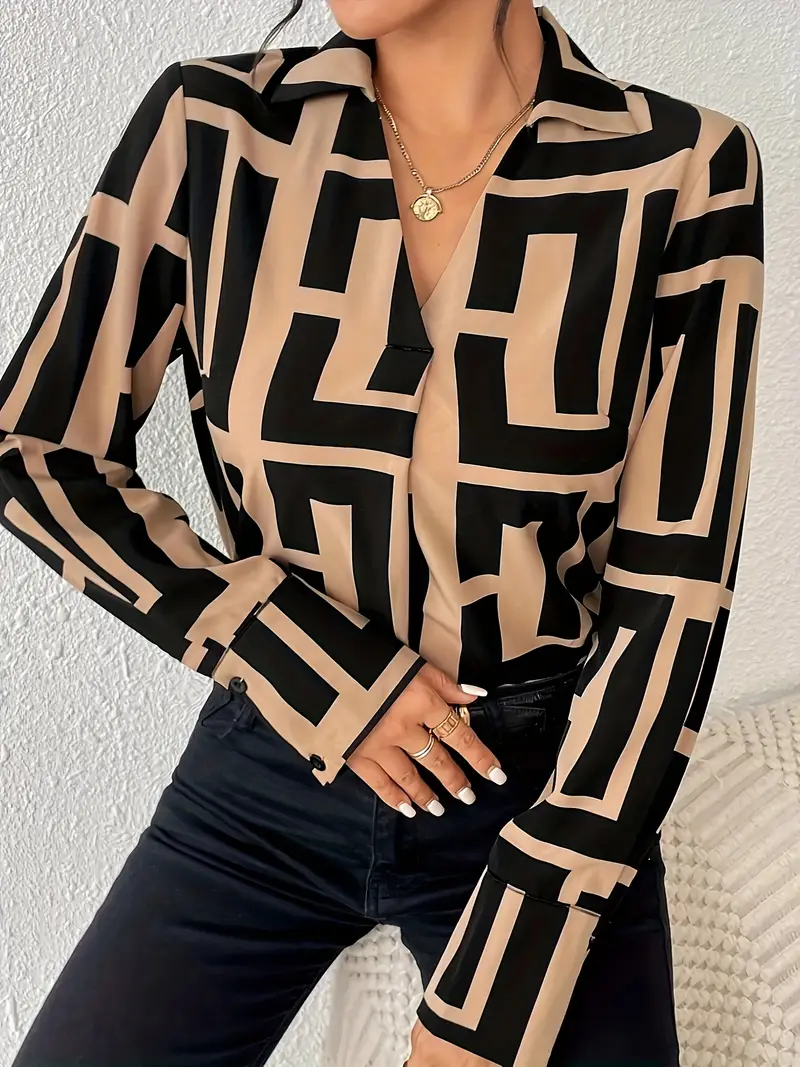 geo v lapel long for womens details 0