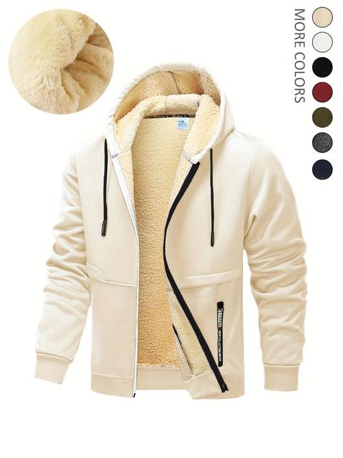 essential for winter 2025 mens fleece lined hooded jacket in colors for versatile styling exceptionally stylish for and daily life