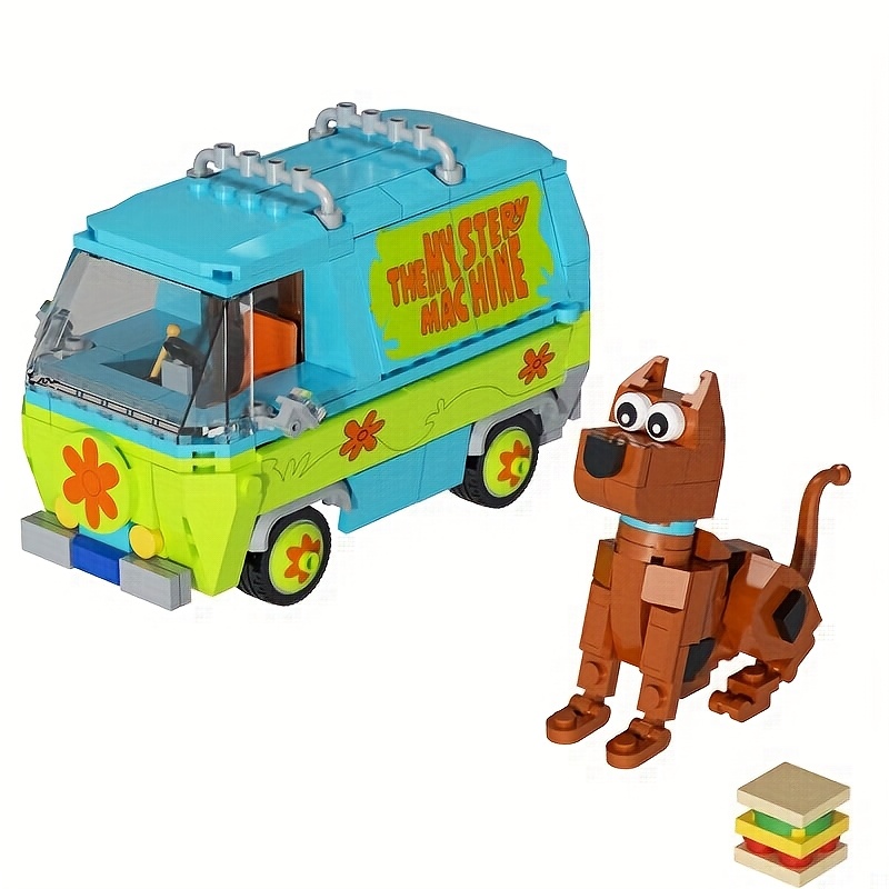 340pcs Popular Movie And TV Van Building Blocks Playset Fans Must Buy Building Blocks Toys Vehicles Exquisite And Fun Room Decorations Colorful Box Best Gift for Friends